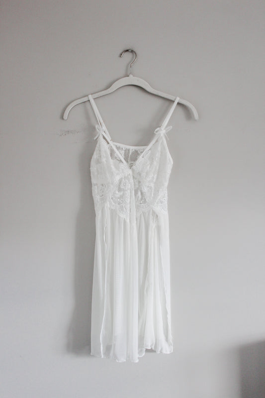 White Slip Dress (S/M)