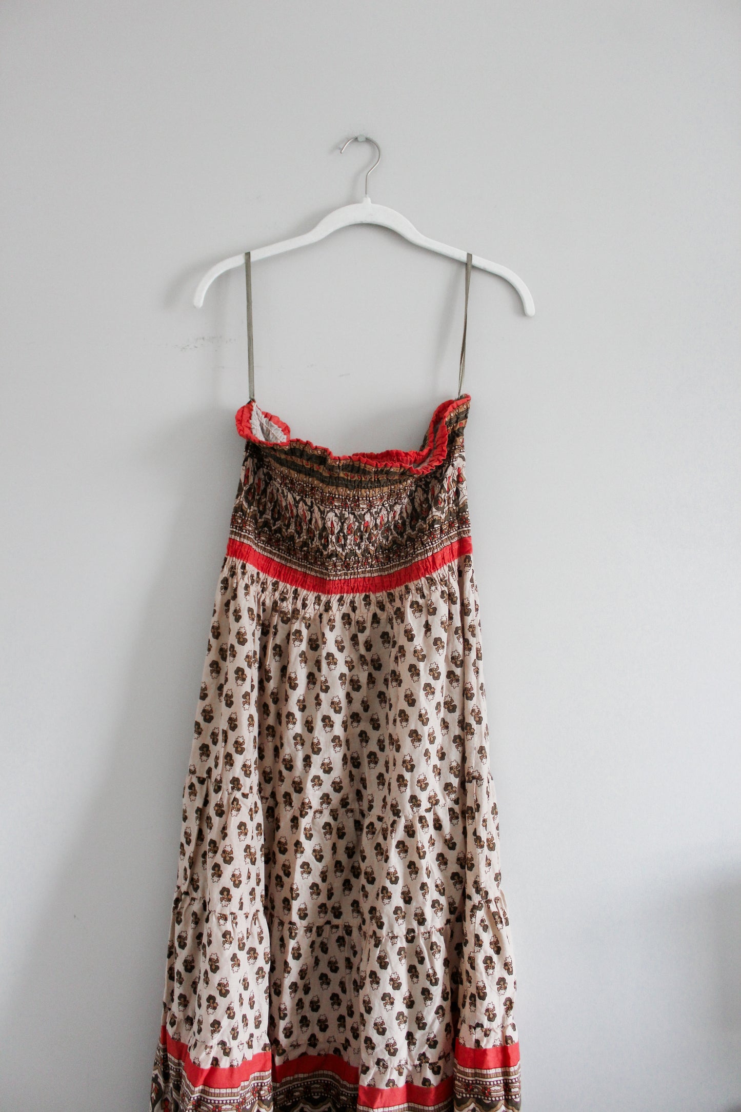 Strapless Printed Dress (L)