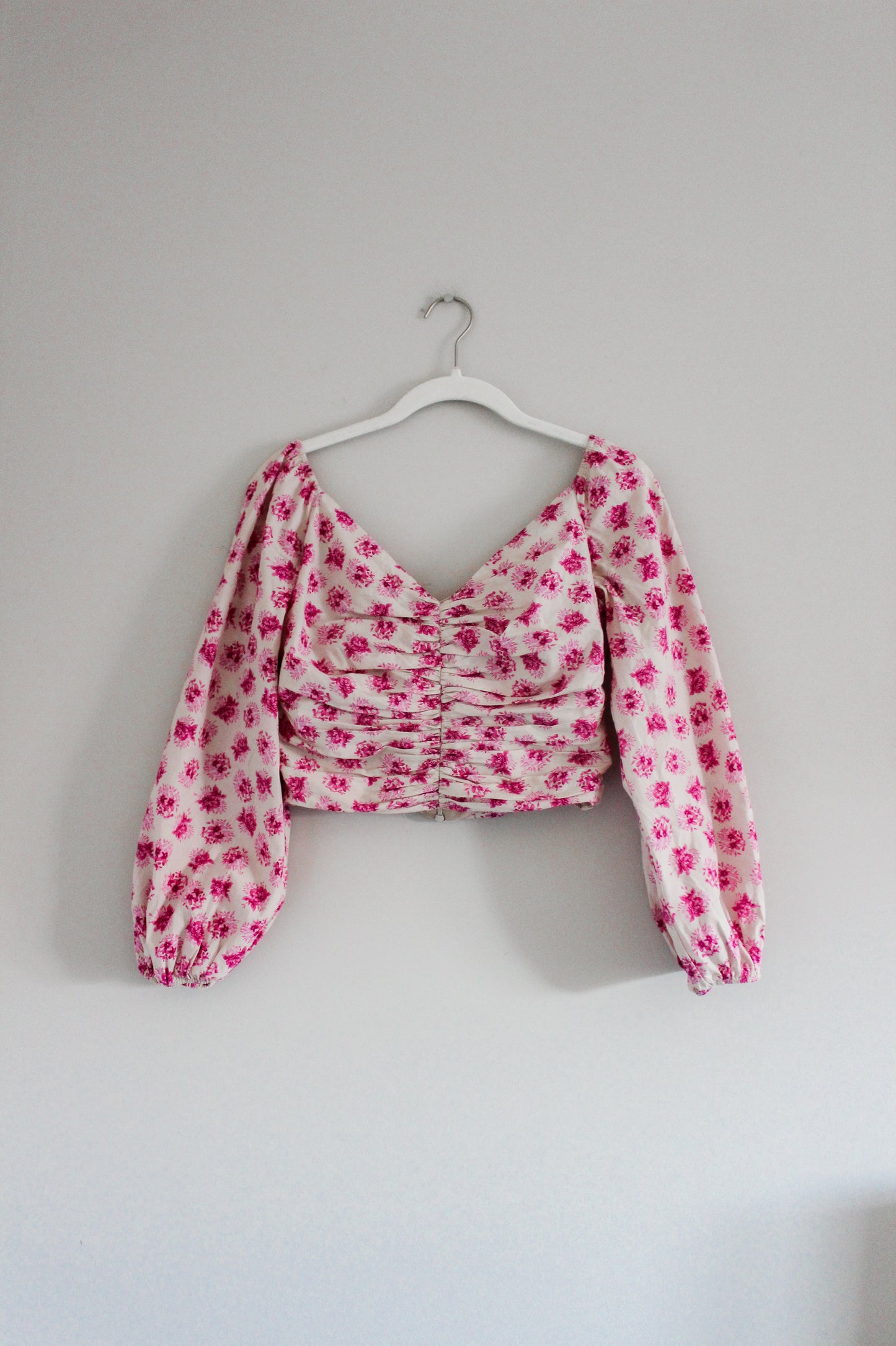 Zara Pink Floral Top (S)