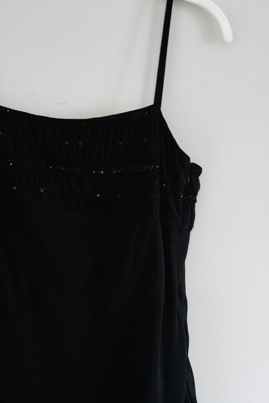Black Ruffled Formal Dress (M)