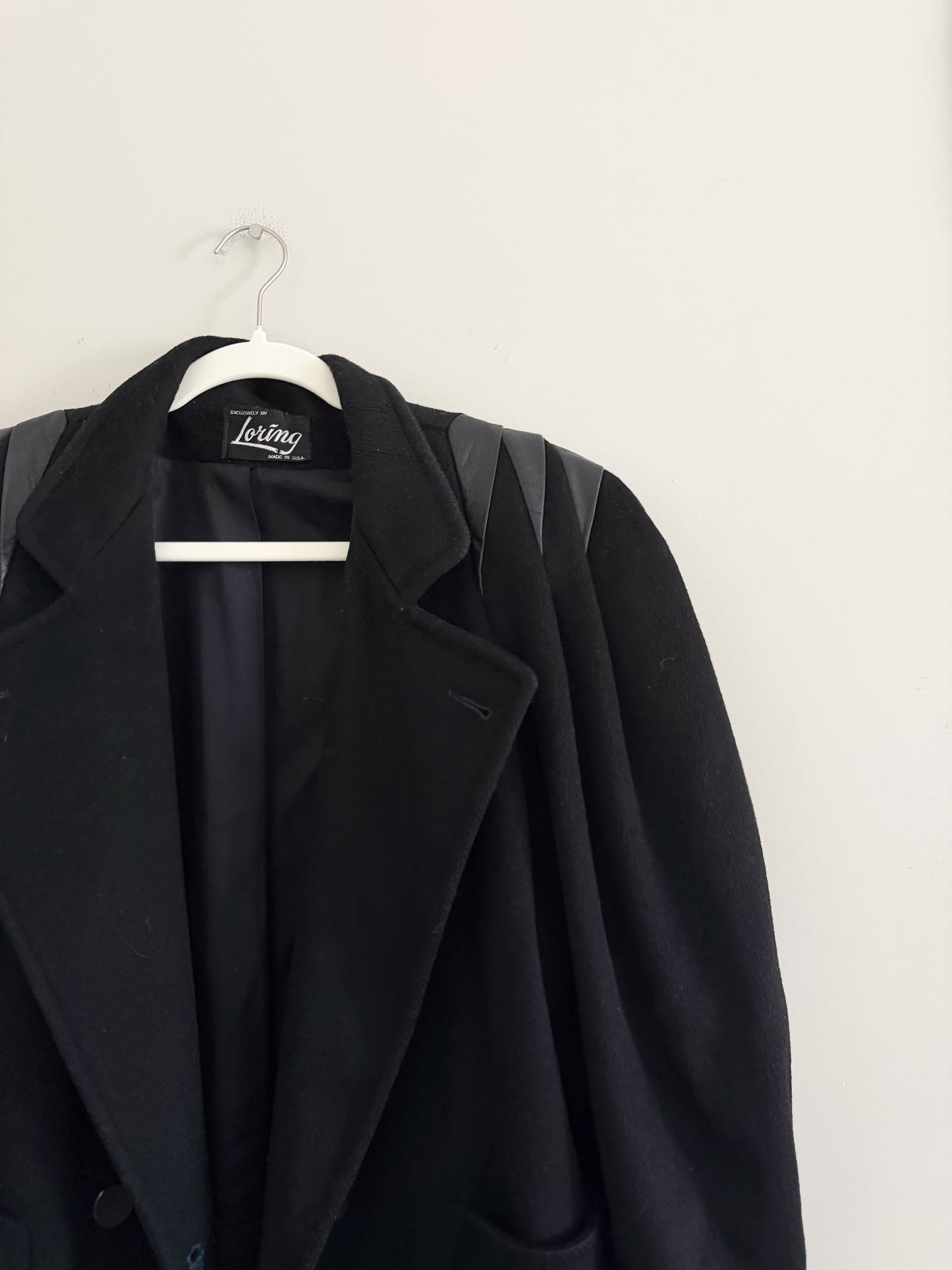 Worumbo Black Wool Coat (M/L)