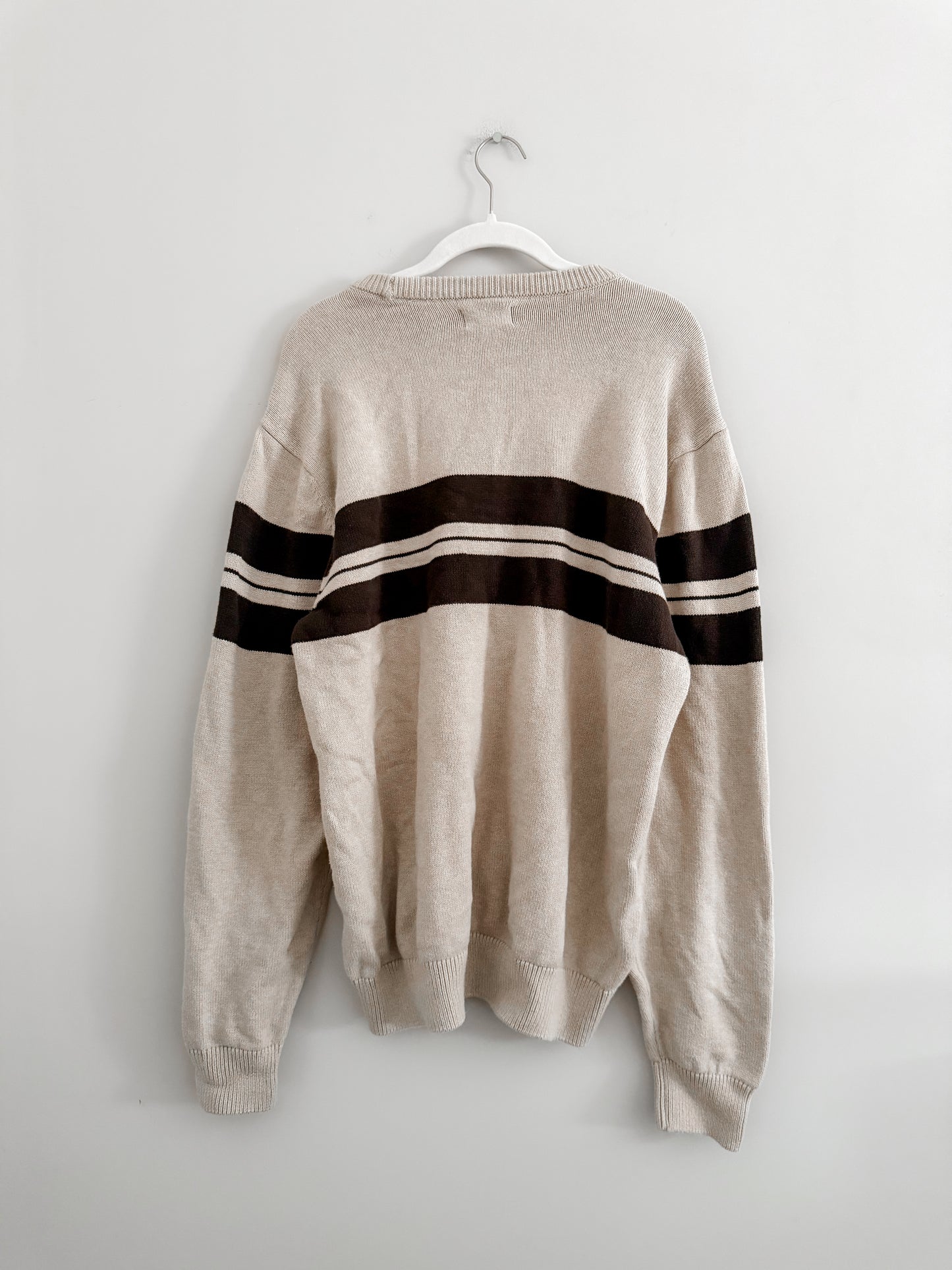 Vintage Chaps Striped Sweater (L)