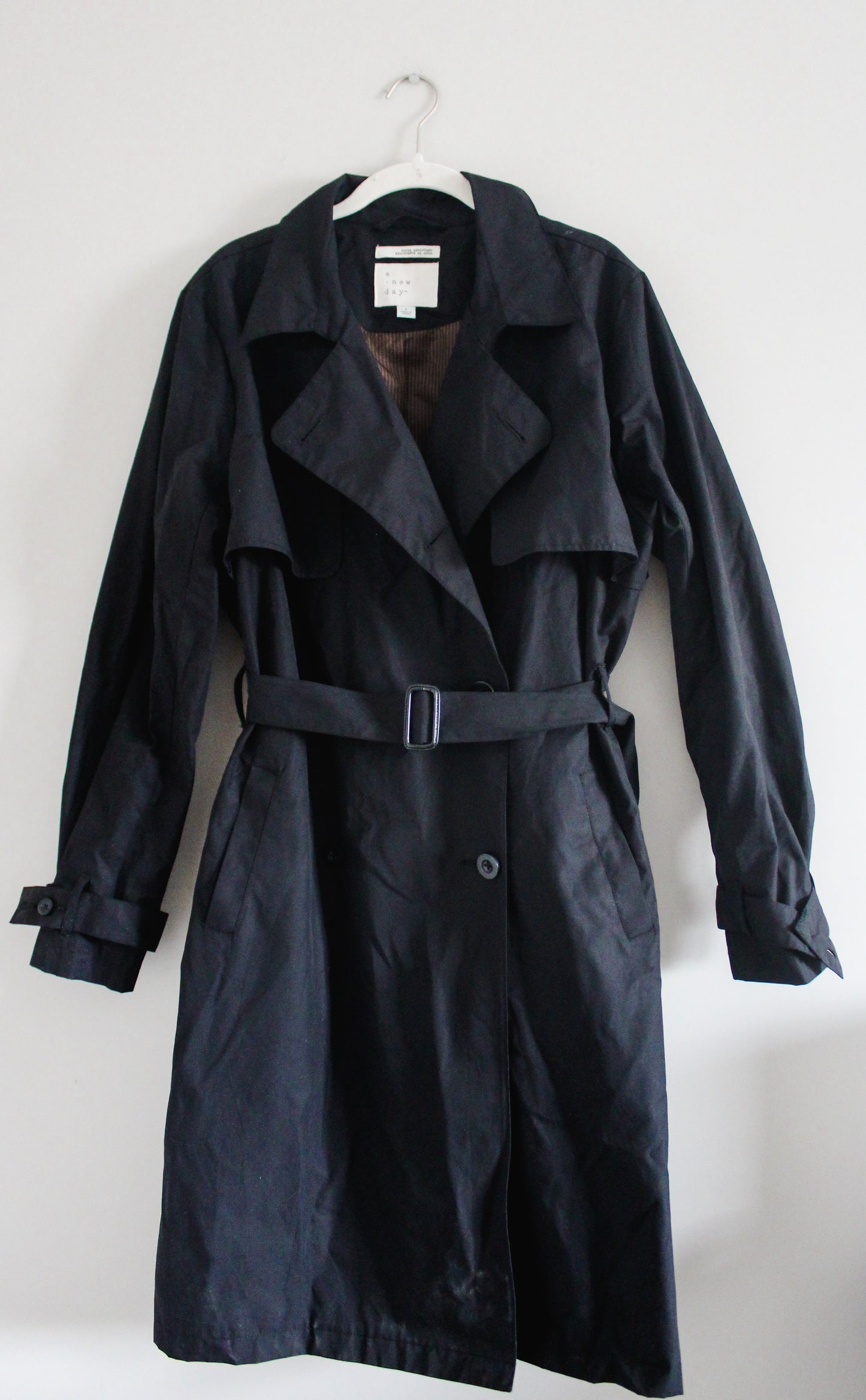 Water Resistant Black Trench (L)