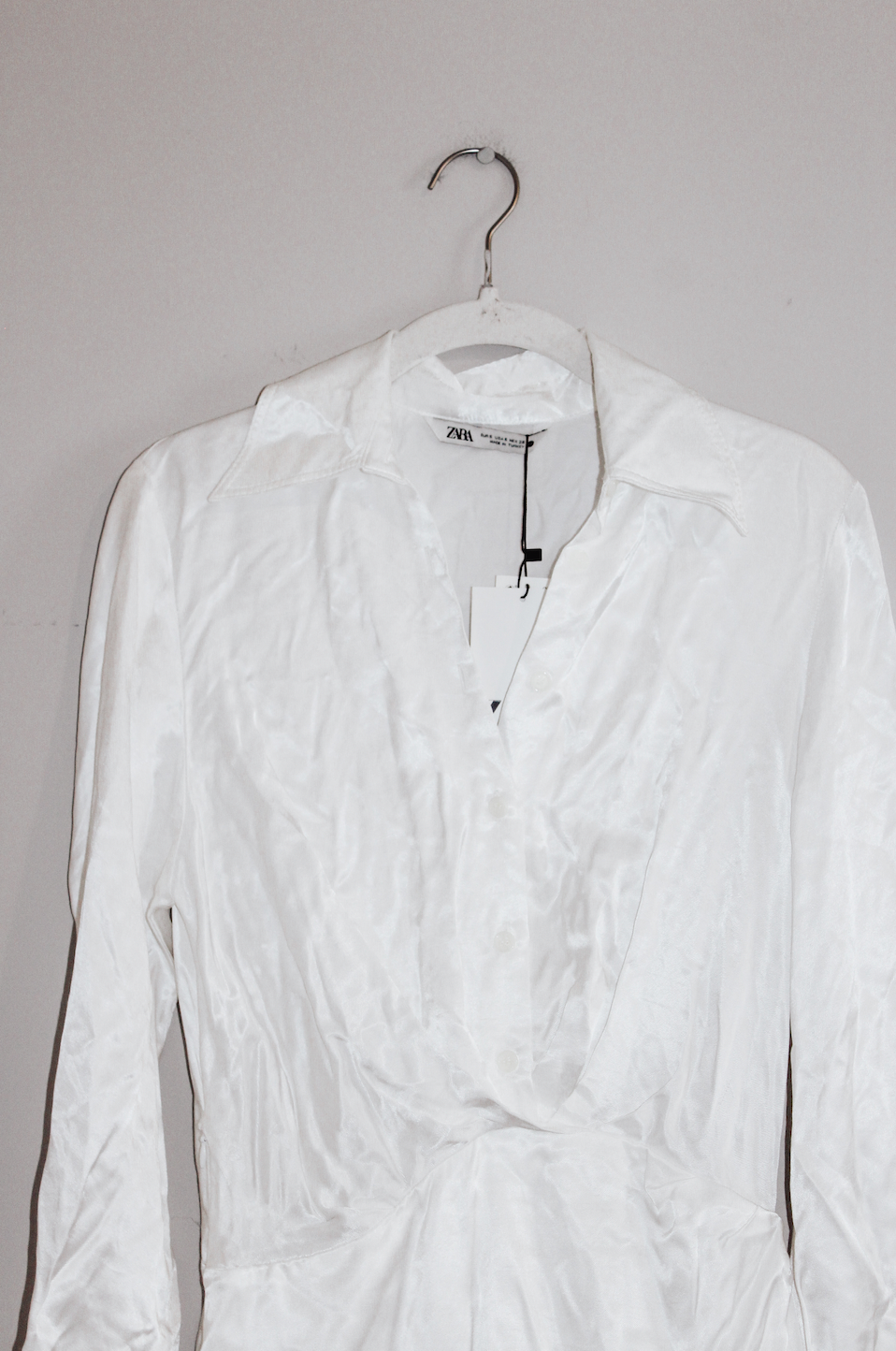 Silky Off White Zara Dress NWT (S)