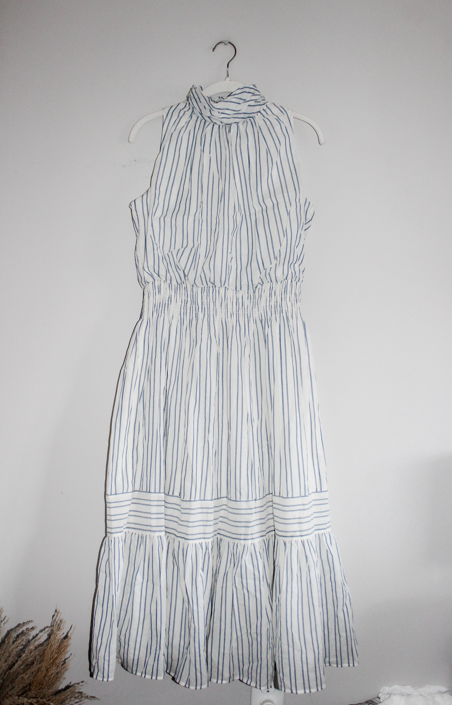 Hey...Taylor Midi High Neck Striped Dress (6)