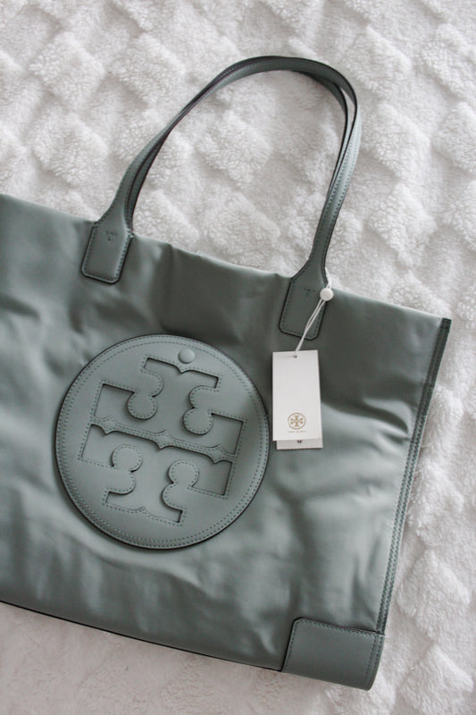 Tory Burch Ella Tote in Blue Celadon