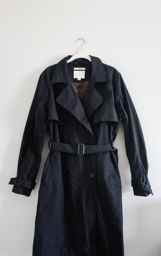 Water Resistant Black Trench (L)
