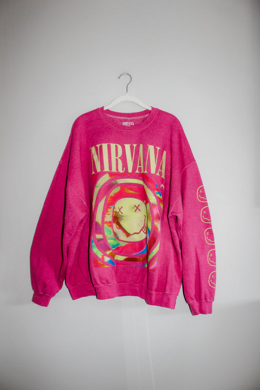 Pink Nirvana Crewneck (S/M)