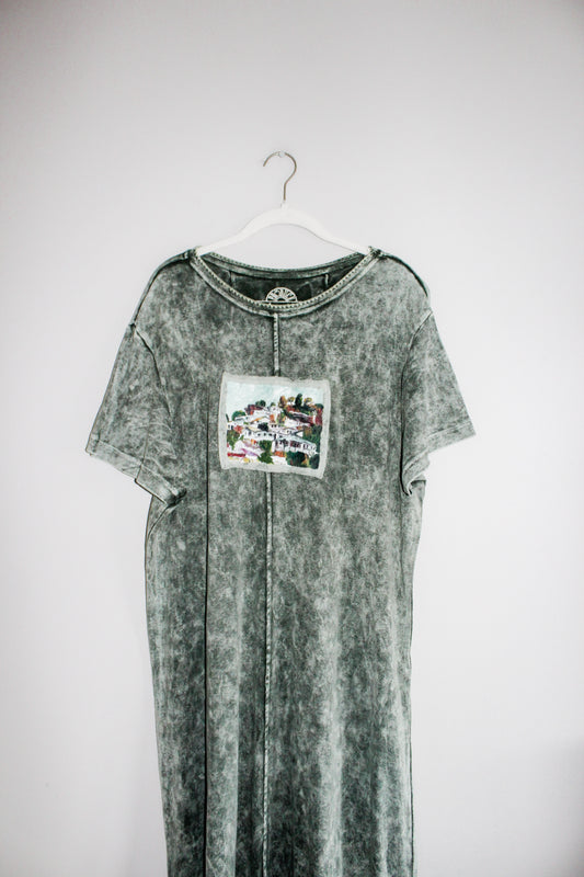 Vintage "Tuscany" Inspired Dress (XL)