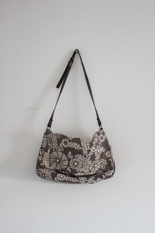 Y2K Brown Beaded Bag