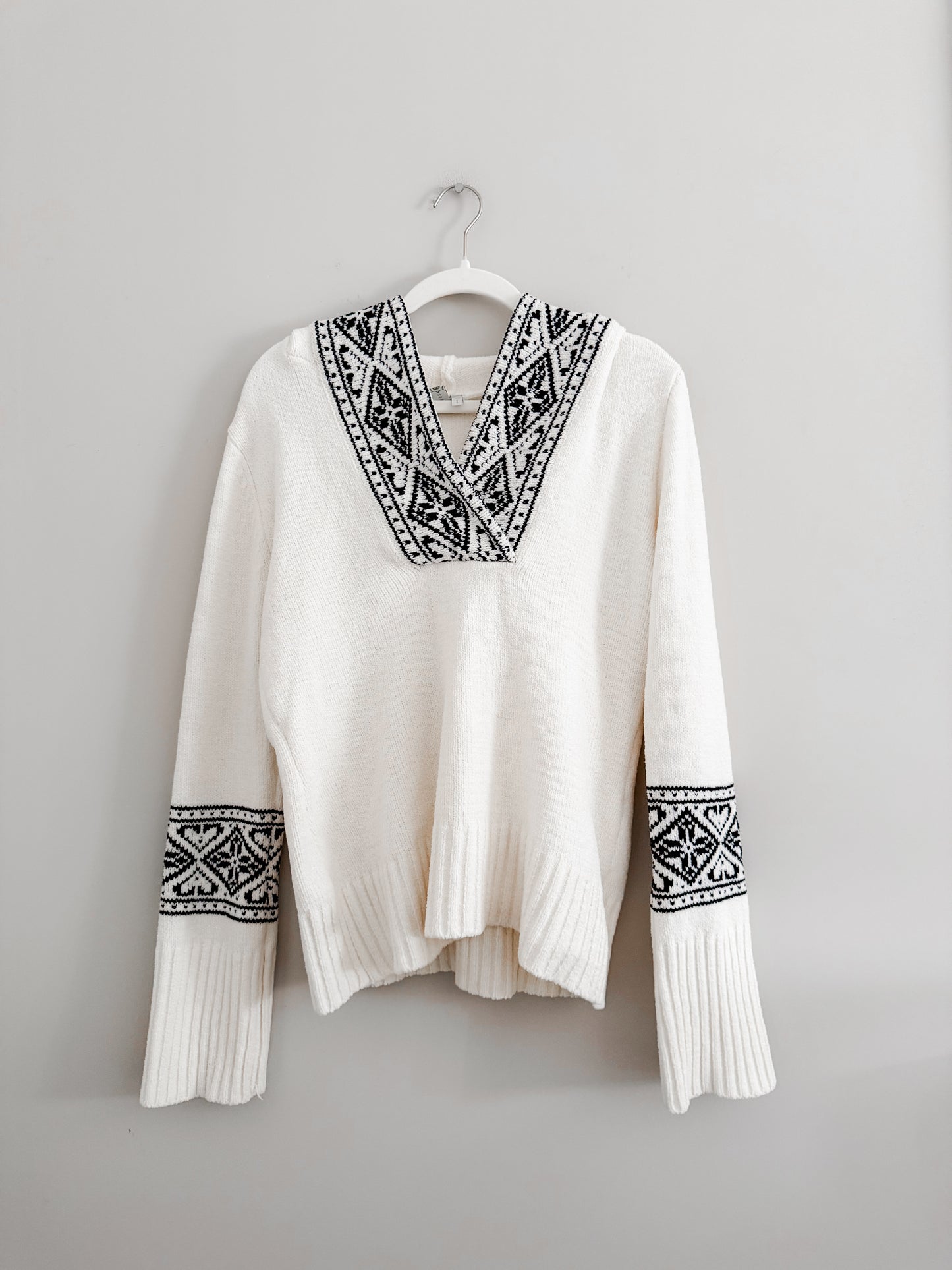 Chenille Winter Hooded Sweater (S)