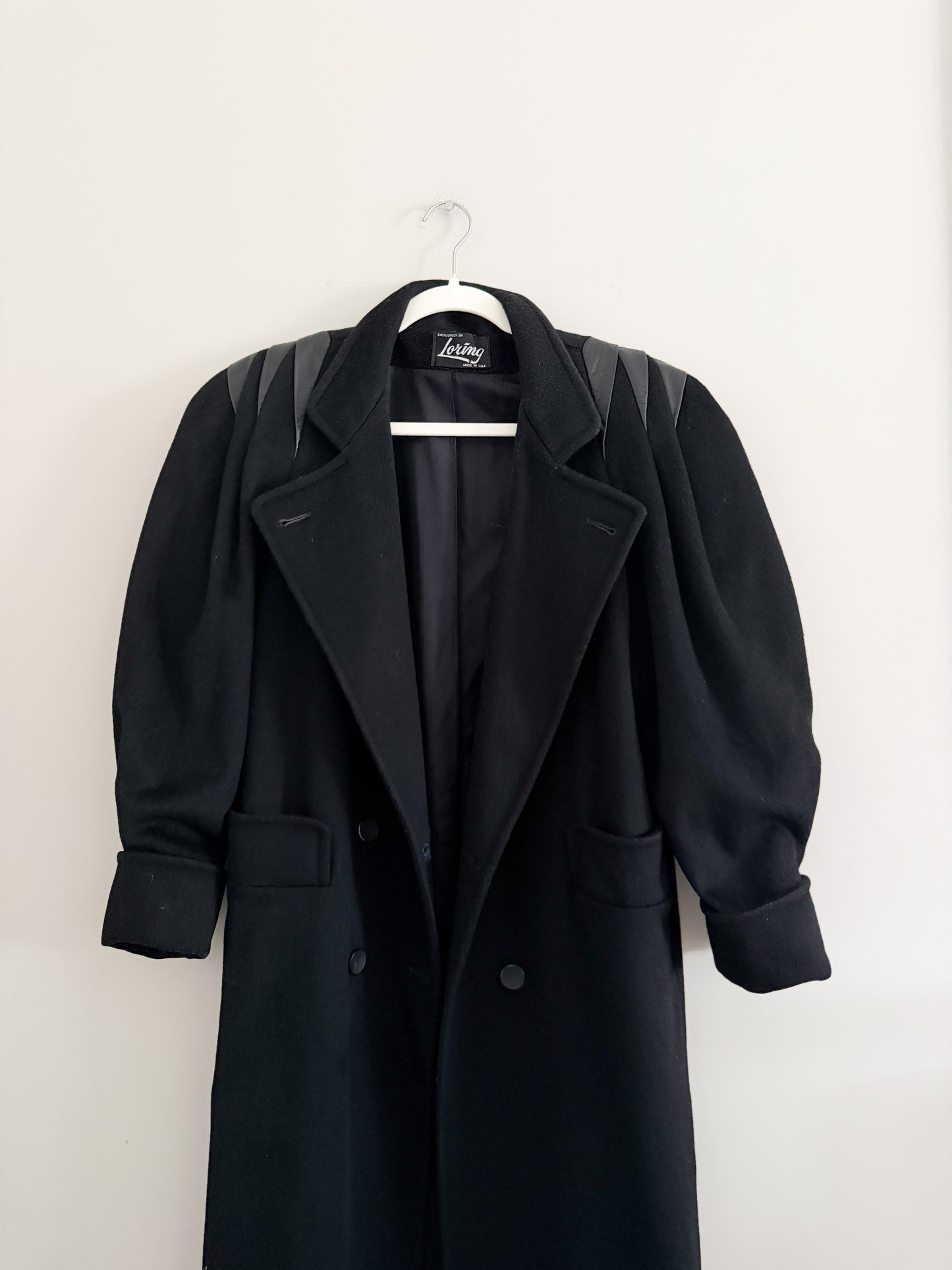 Worumbo Black Wool Coat (M/L)