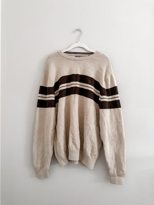 Vintage Chaps Striped Sweater (L)