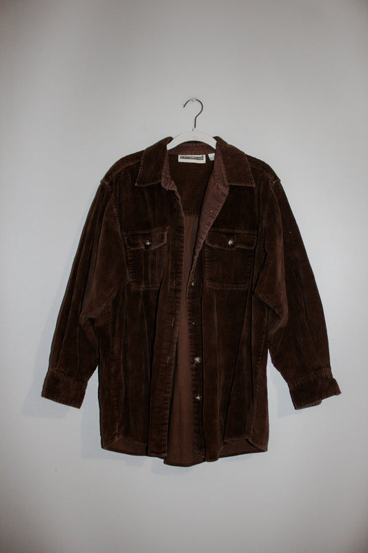 Brown Corduroy Button Up (XL)