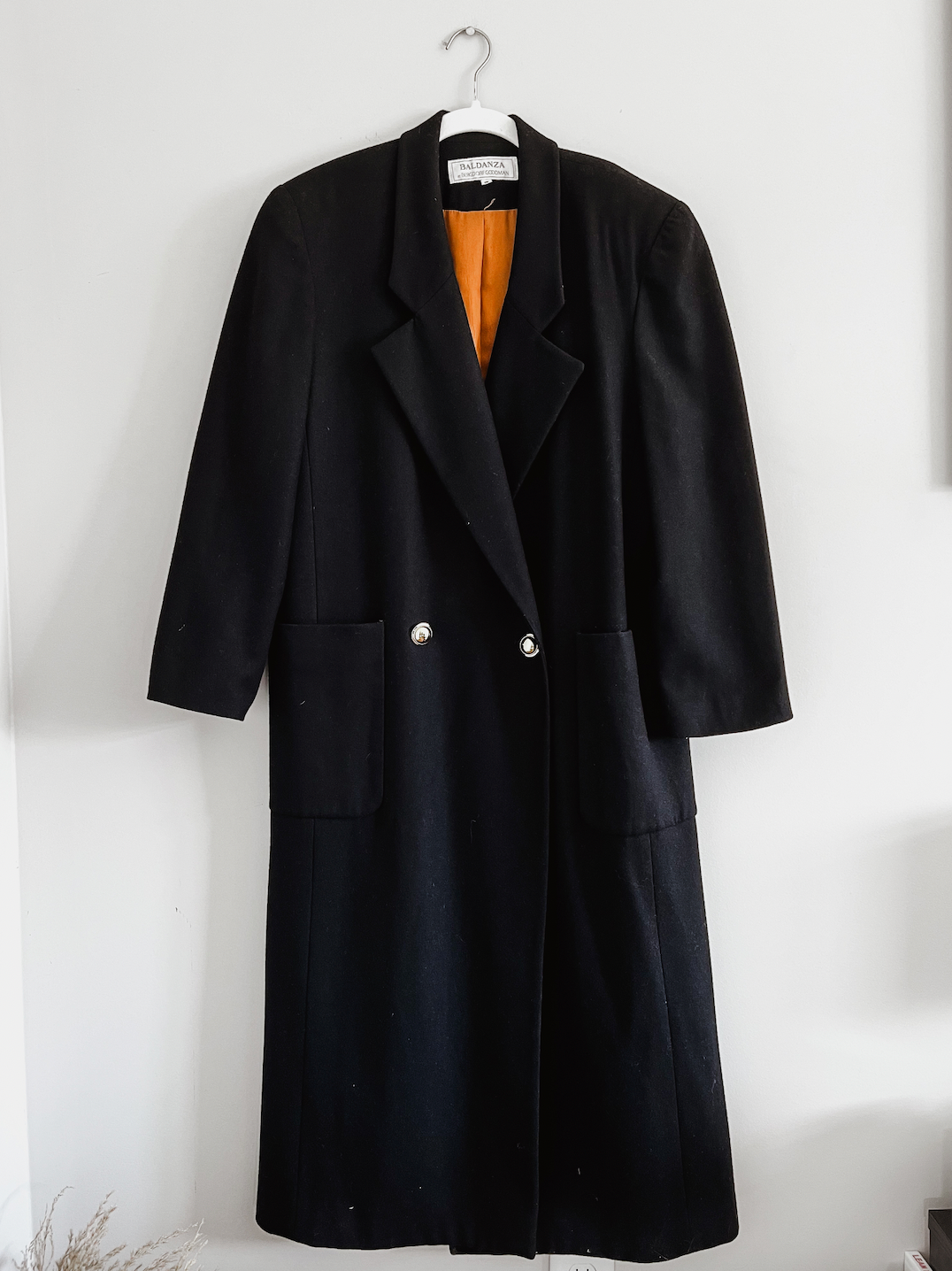 Baldanza at Bergdorff Goodman Black Trench Coat (S)