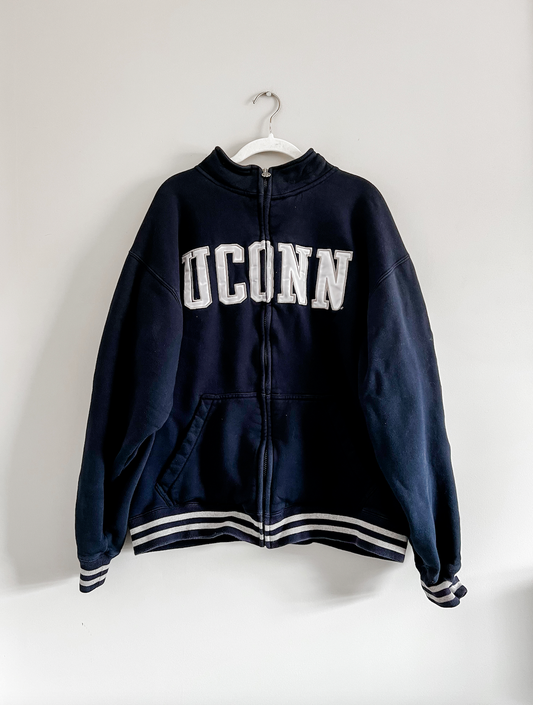 Old School UConn Huskies Champion Zip-Up (XL)