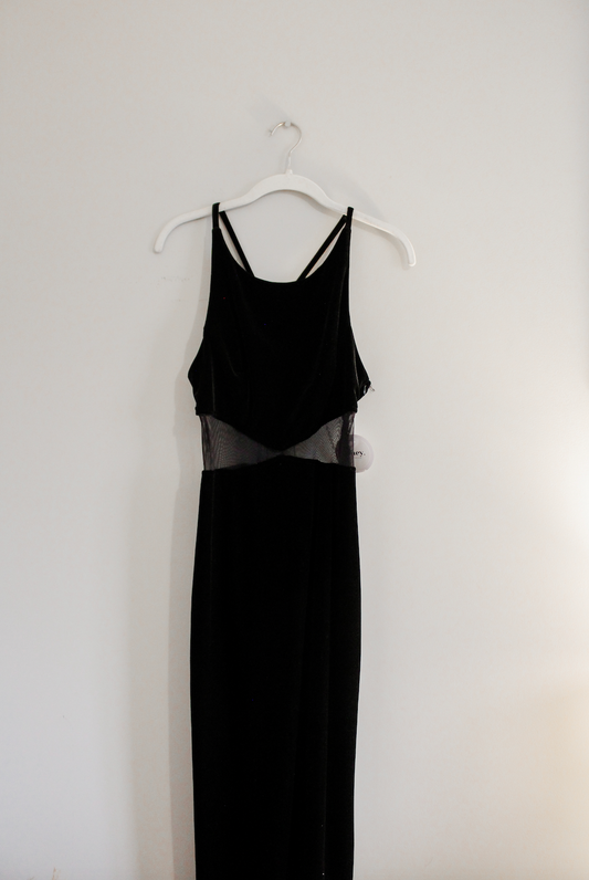 Vintage Velvet Cut-Out Dress (7/8)