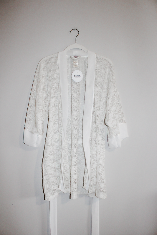 "In Bloom" Lace Robe (XS)