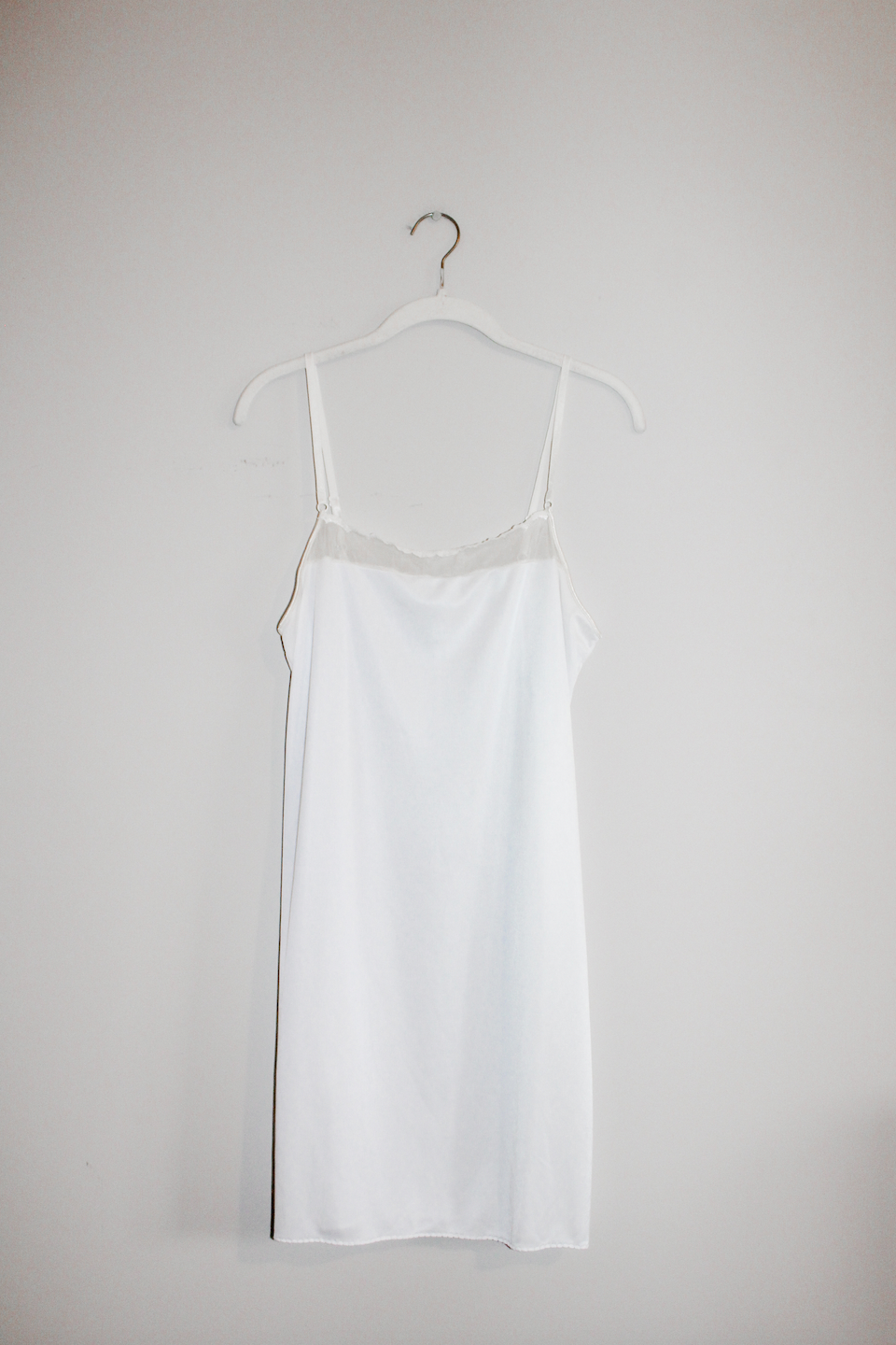 Vintage White Slip Dress (L)