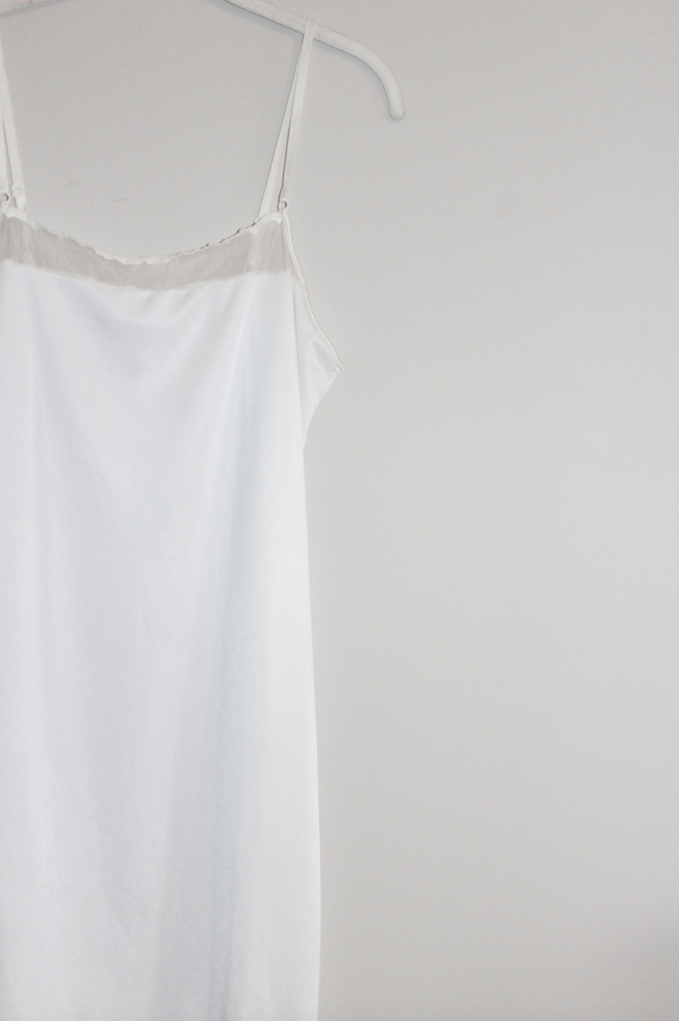 Vintage White Slip Dress (L)