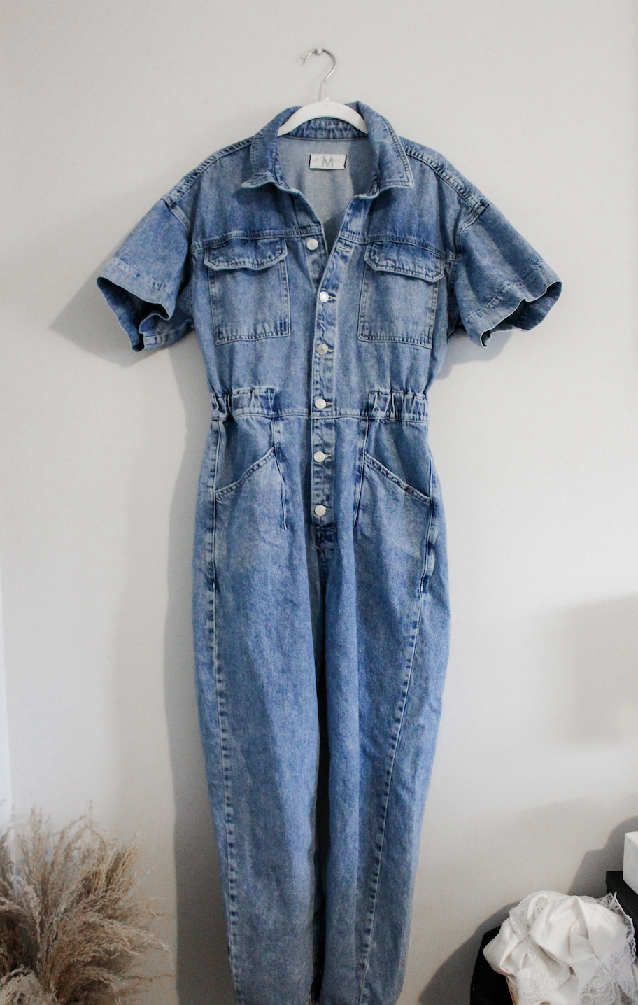 We The Free Marci Denim Jumpsuit (M)