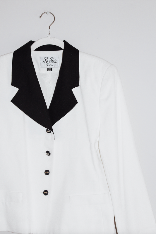 Le Suit Petite B+W Blazer (10P)