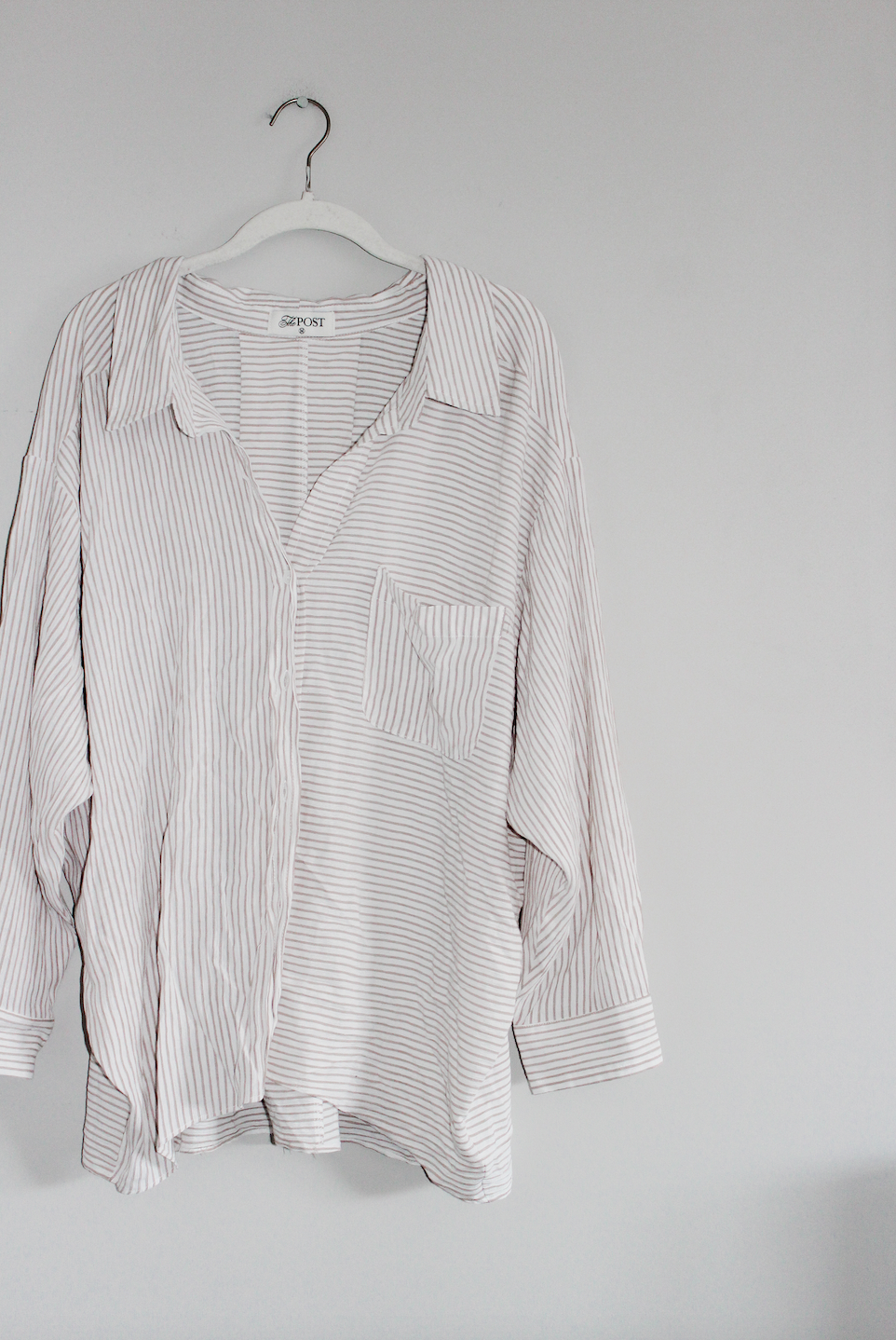 the Post Annalise Striped Button Down (M)