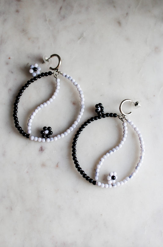 Free People Yin Yang Beaded Earrings