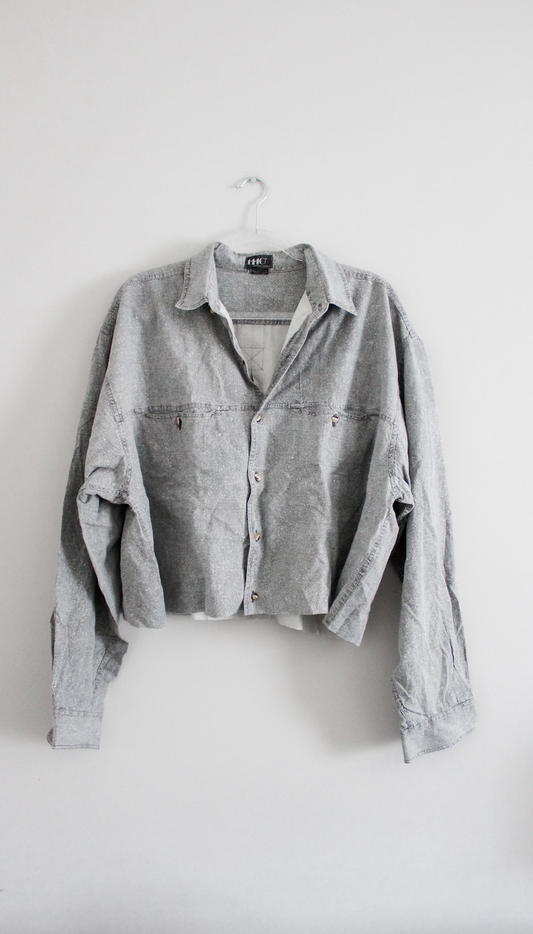 Vintage Semi-Cropped Button Down (XL)