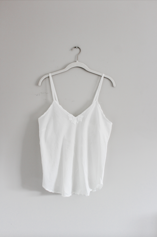 White Bow Tank (M)