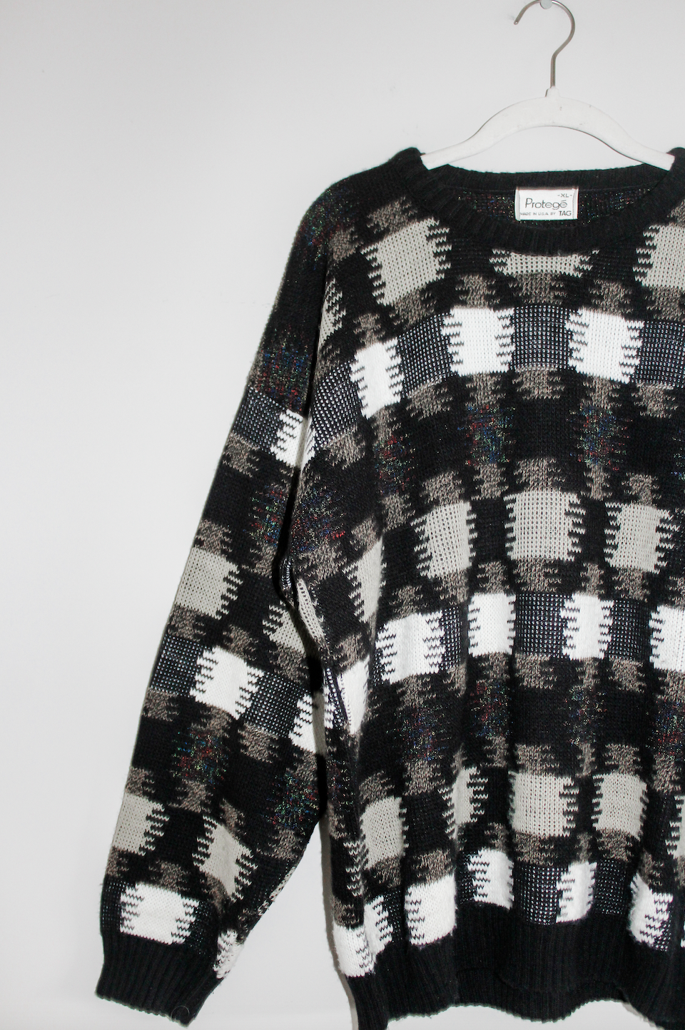 Funky Vintage Geometric Sweater (XL)