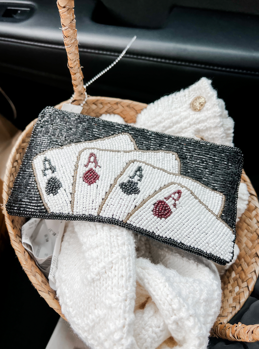 Beaded Casino Pouch